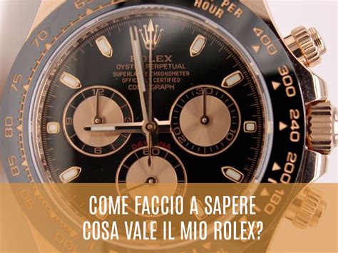 quantificare valore rolex